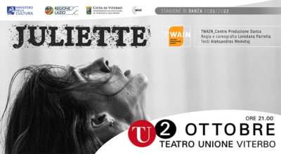 Il 2 ottobre alle ore 21 presso il Teatro dell’Unione: Twain Physical Dance Theatre in Juliette, liberamente tratto da Romeo e Giulietta di W. Shakespeare