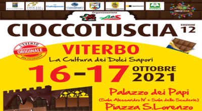 “CioccoTuscia  Viterbo” replica il 16 e 17 ottobre 2021 presso lo storico Palazzo dei Papi e a Piazza S.Lorenzo