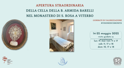 Apertura straordinaria della cella della b. Armida Barelli presso il Monastero di S. Rosa