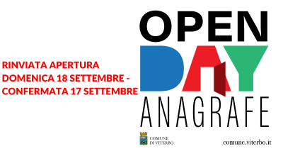 Open day anagrafe, confermata apertura straordinaria per sabato 17 settembre